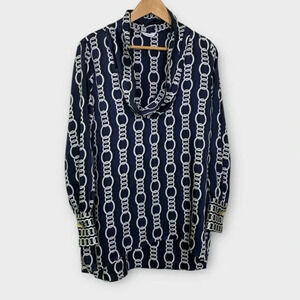 Zara  Chain Link Satin Top